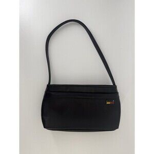 Vintage 90s Y2K Tommy Hilfiger Blue leather Shoulder Bag